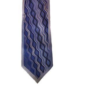 Stacy Adams classic blue men's tie, vintage